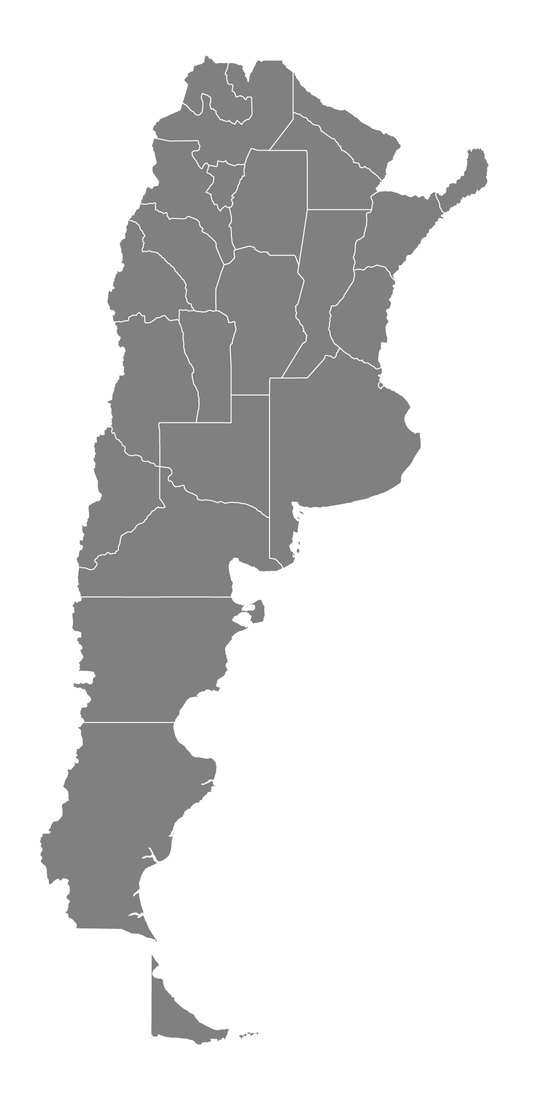 map of argentina
