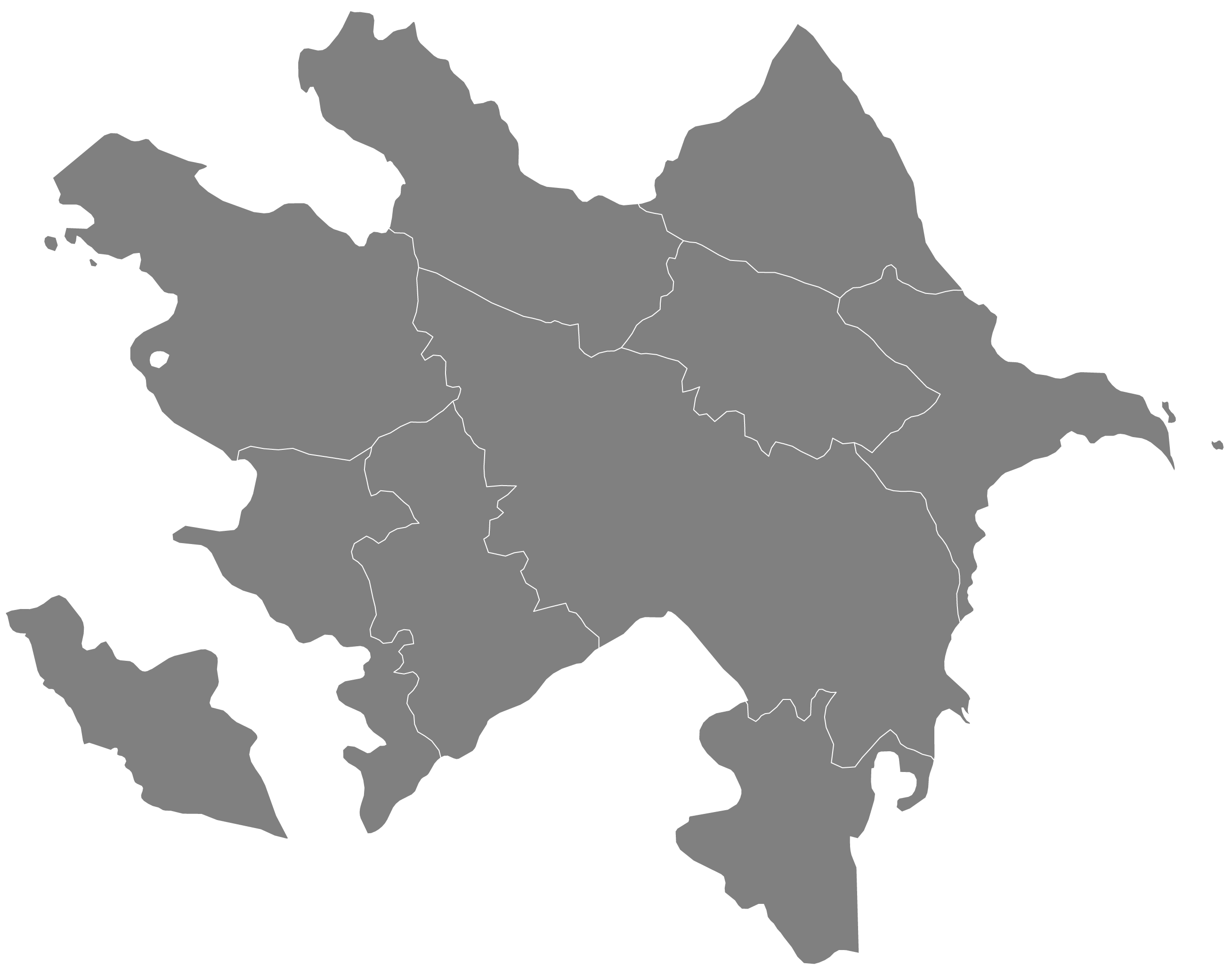 map of azerbaijan