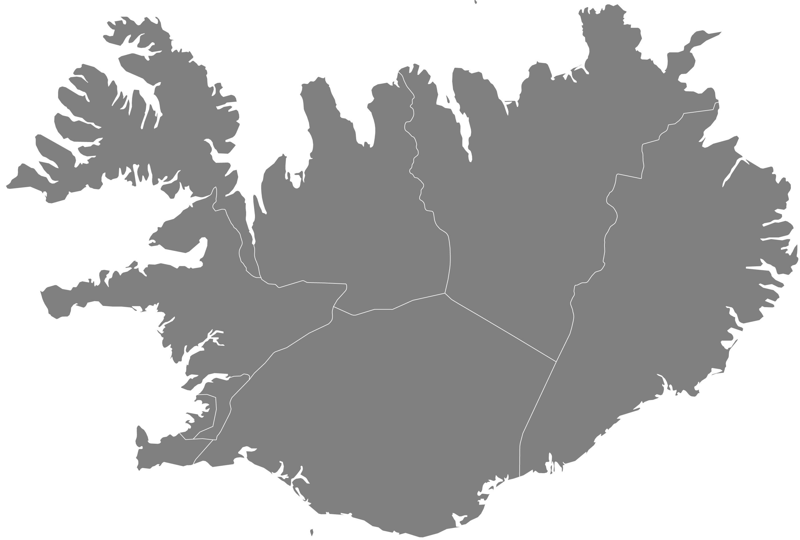 map of iceland