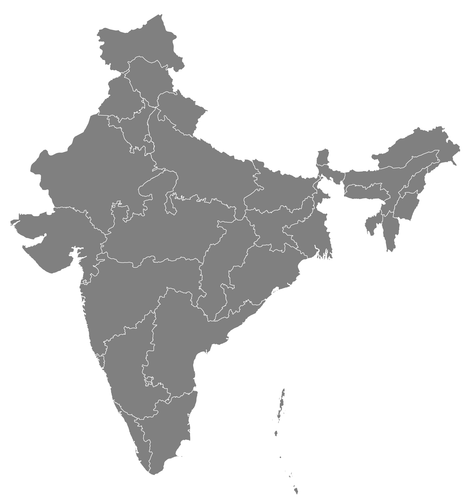 map of india