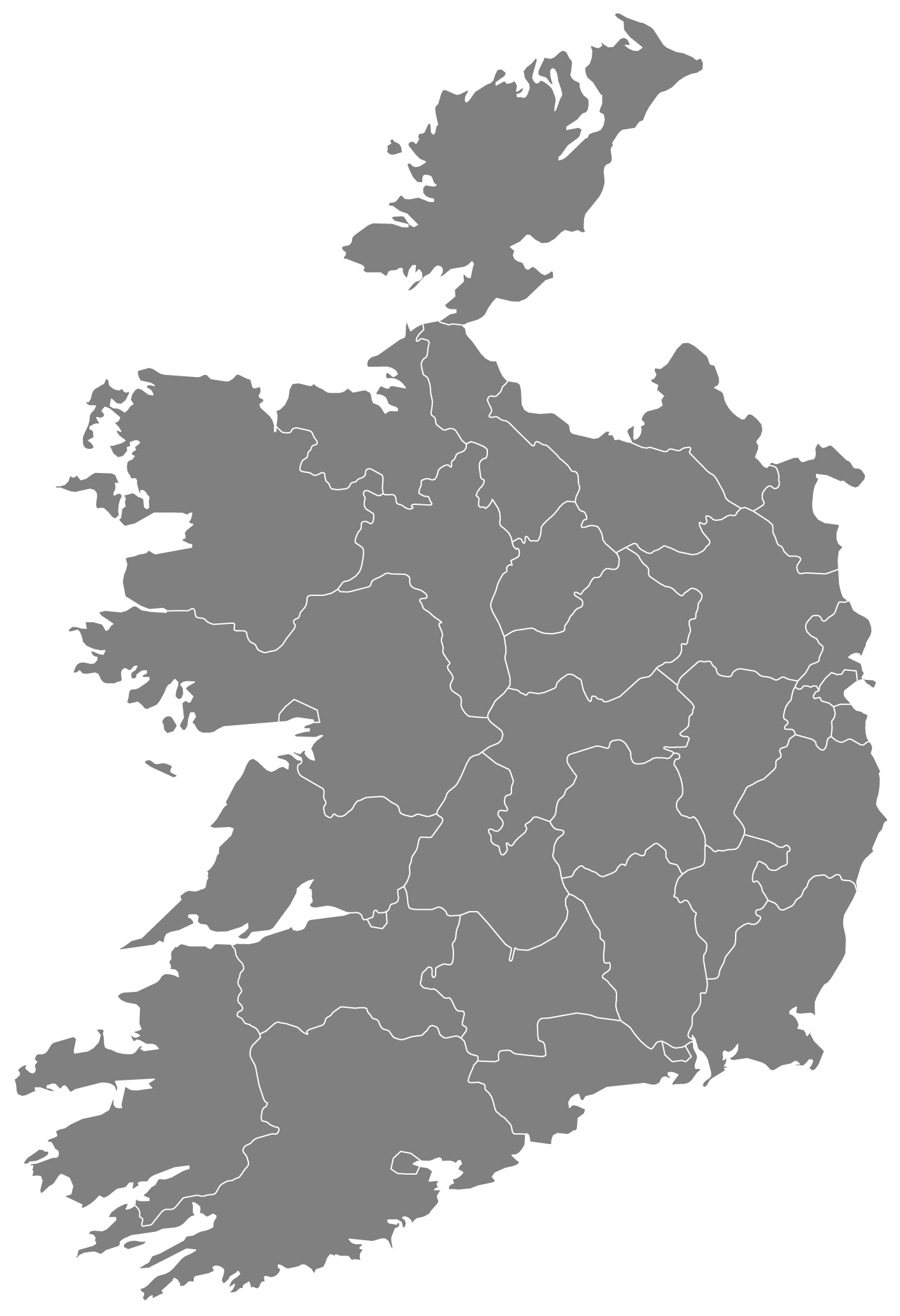 map of ireland