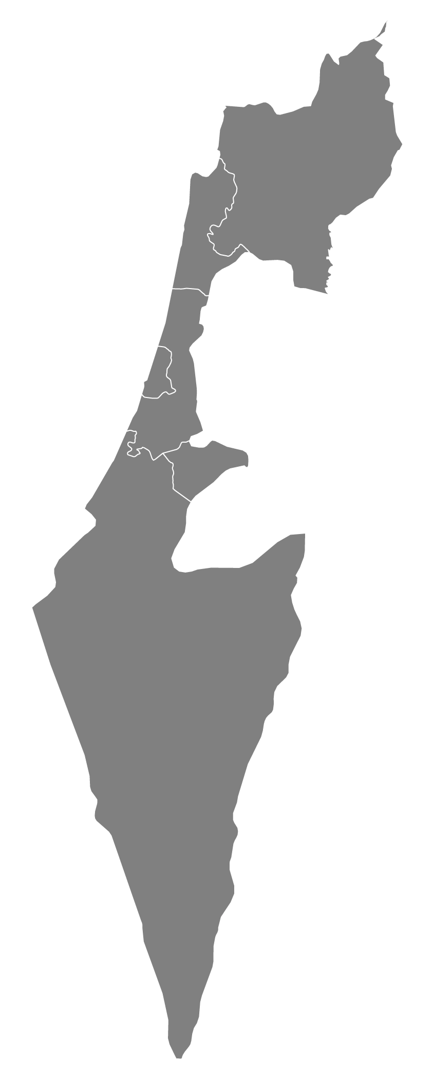 map of israel