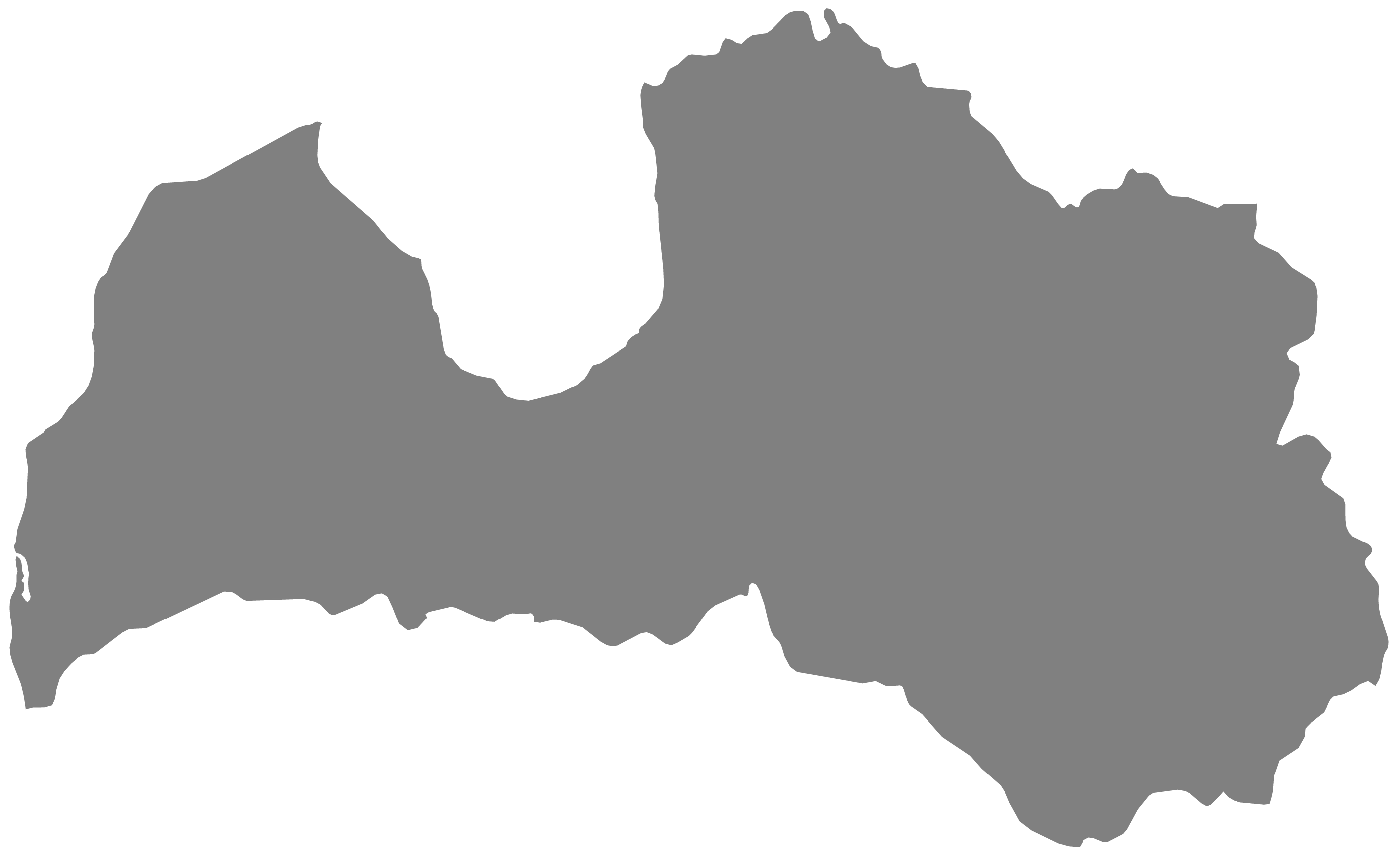 map of latvia