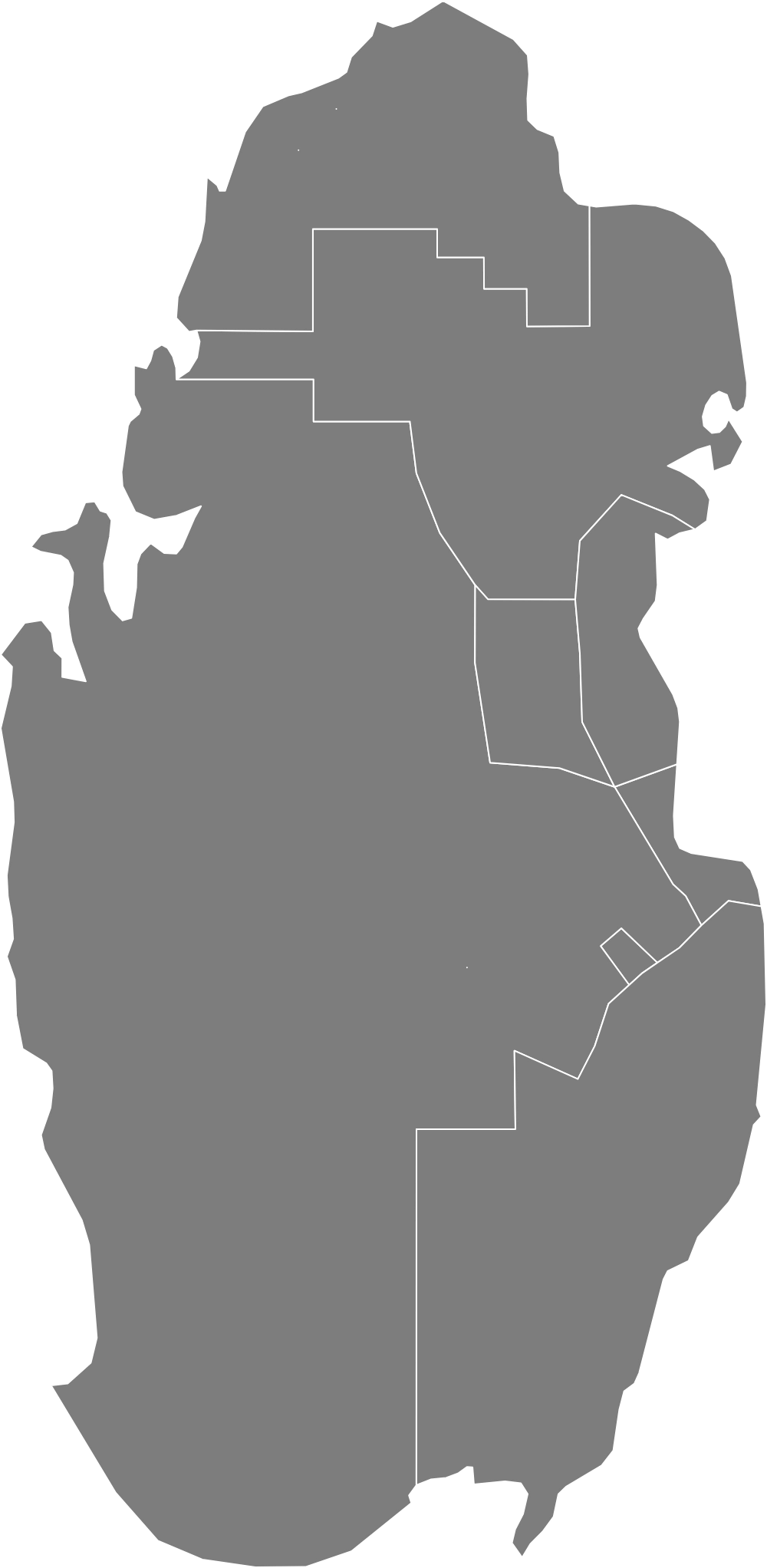 map of qatar