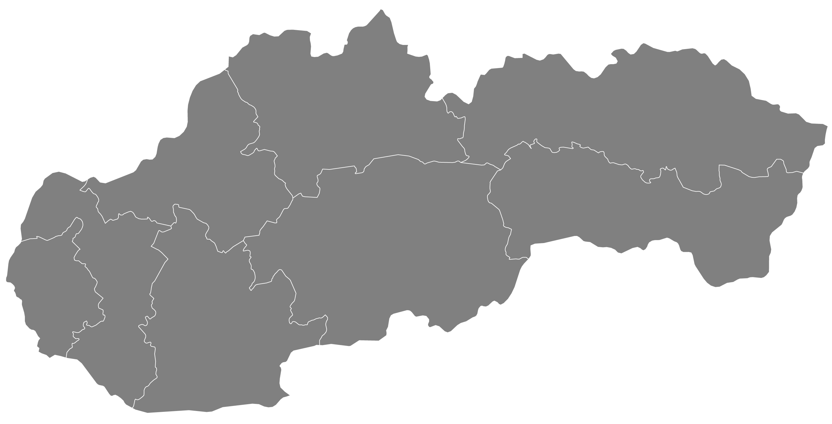 map of slovakia