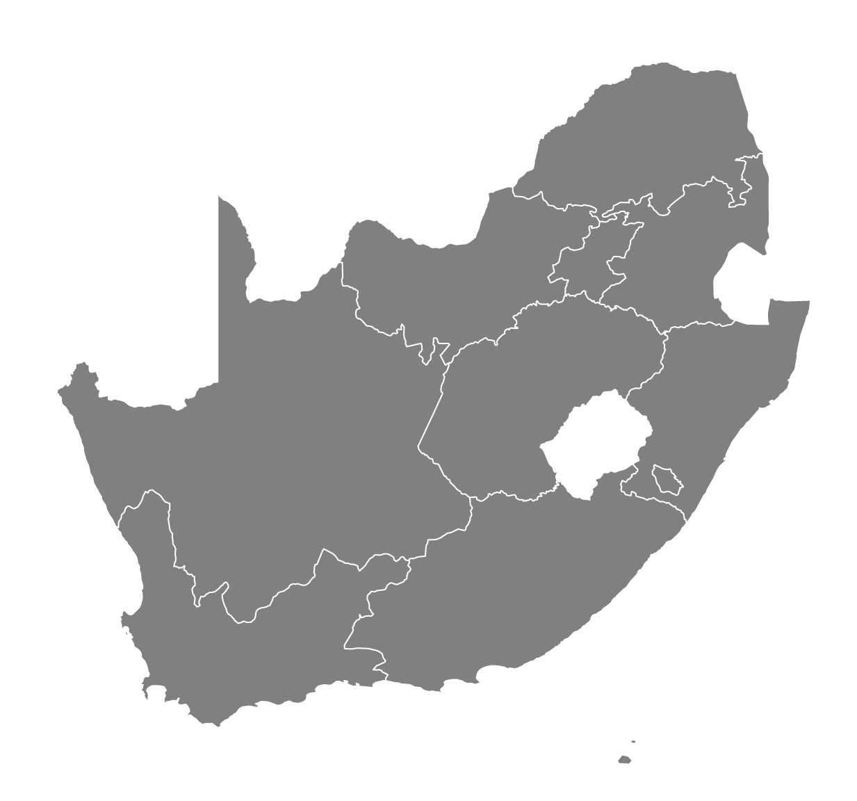 map of south africa