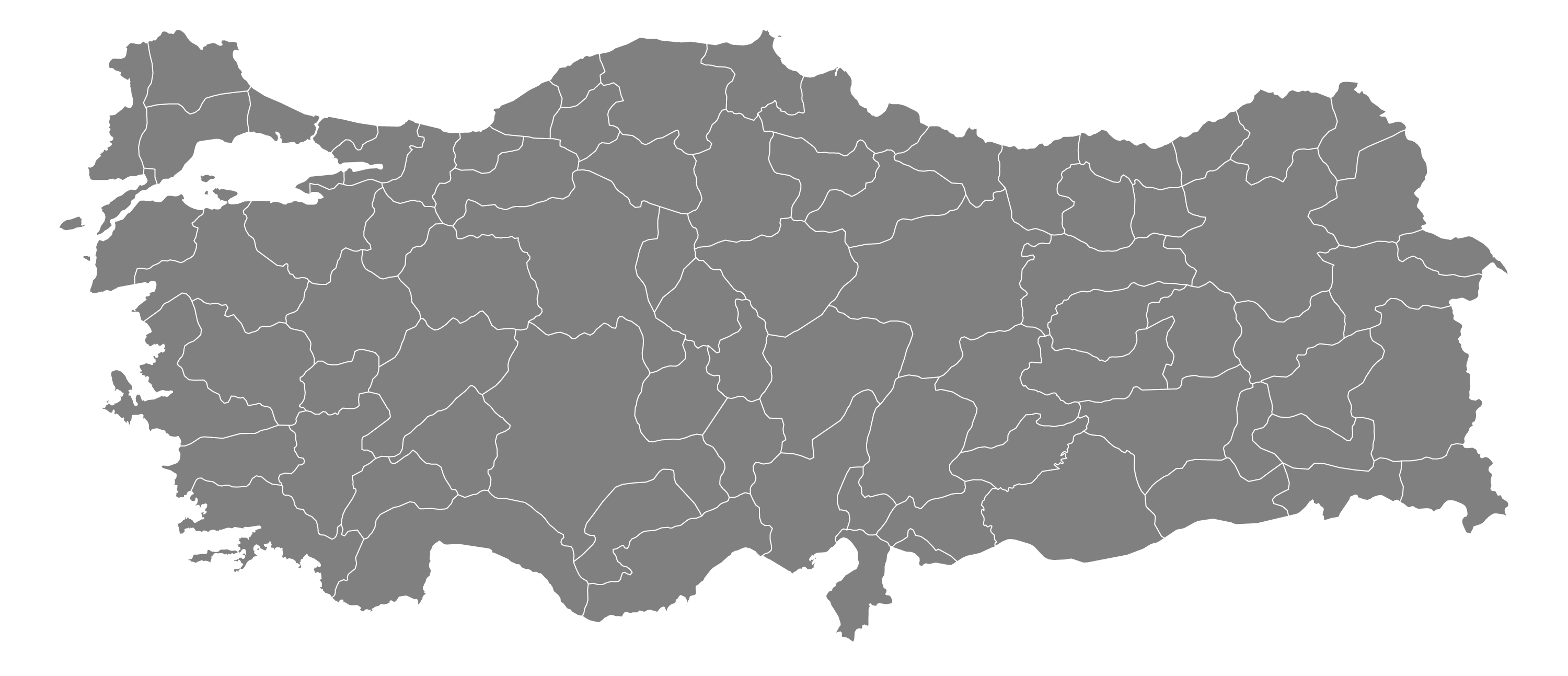 map of turkey