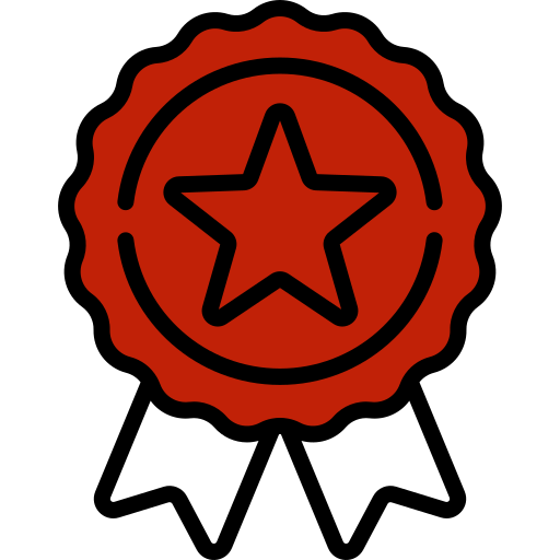 A picture of medal its represents best standard