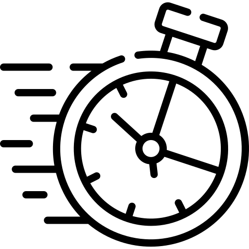 A Clock moving fast