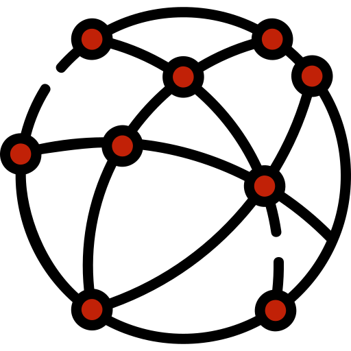 A picture of globe pointing multiple location