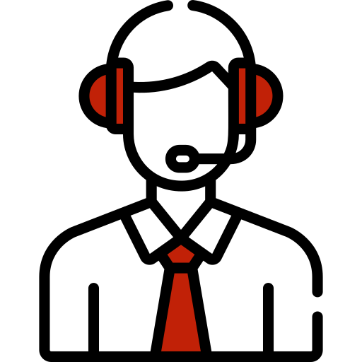 A picture of guy with headphone its represents customer care