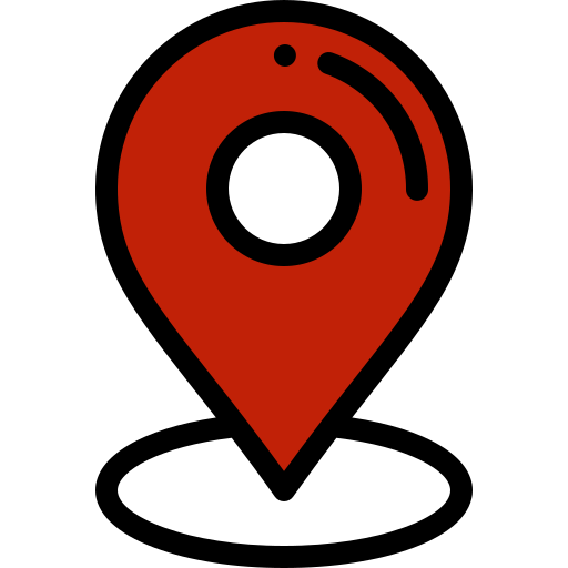 A picture of location mark pointing a circle